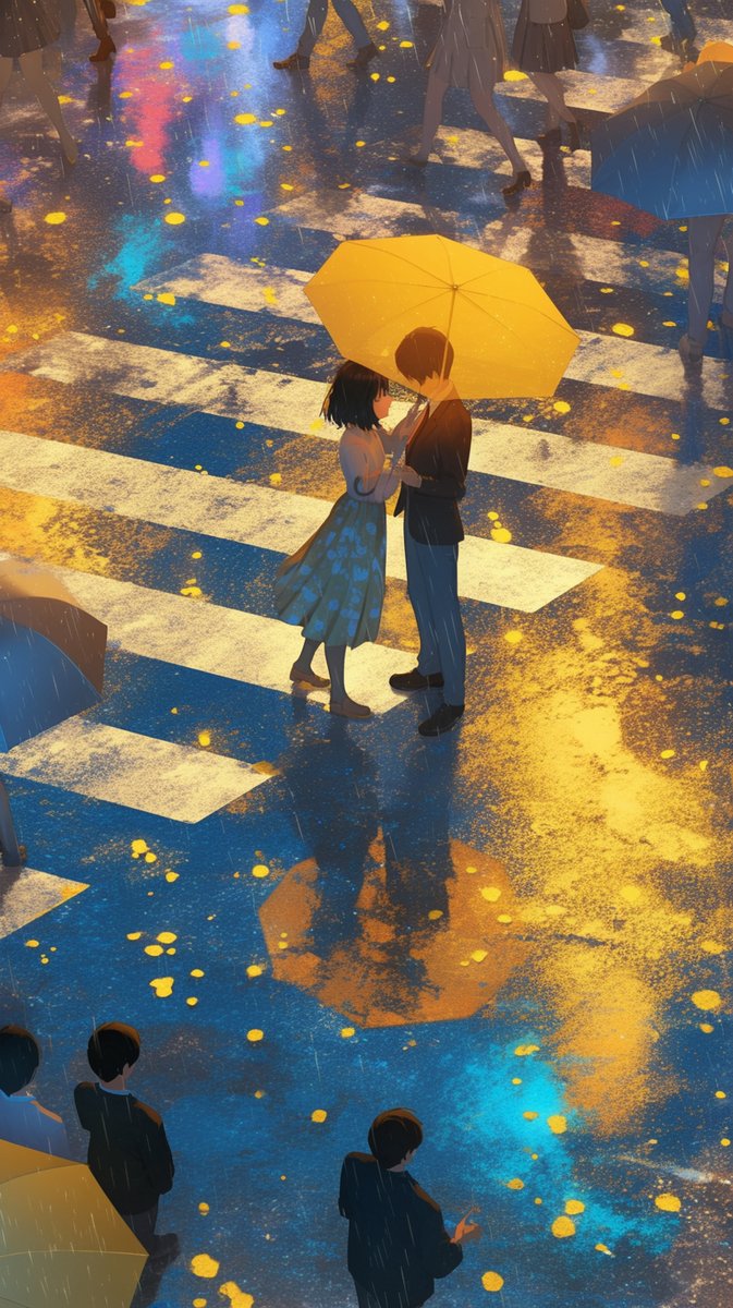 노란 우산의 그 남자